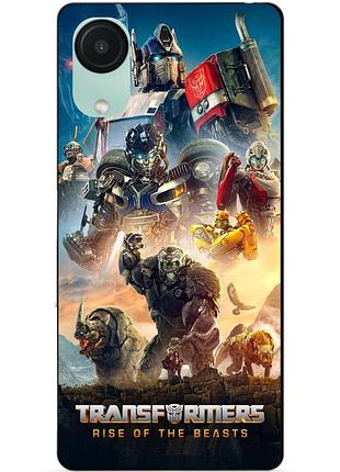 Чехол силиконовый бампер для samsung a03 core с картинкой звероботы трансформеры transformers