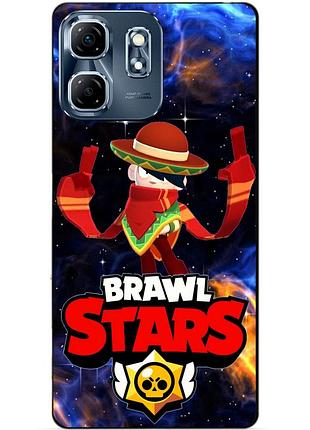 Силіконовий бампер чохол для infinix smart 9 (x6532)/13 power з героєм космічний бравл едгар