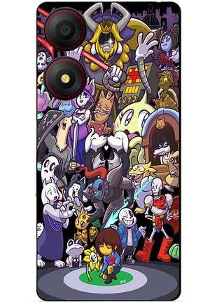 Чехол силиконовый бампер для zte blade a34 с рисунком undertale андертейл