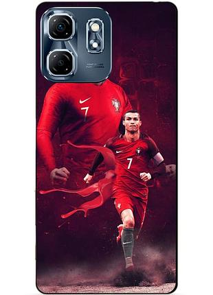 Силіконовий чохол бампер для infinix smart 9 (x6532) з малюнком ronaldo португалія роналдо