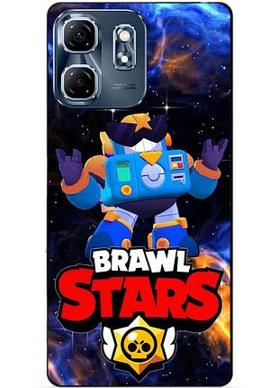 Чехол силиконовый бампер для infinix smart 9 (x6532) с героем космический бравл вольт