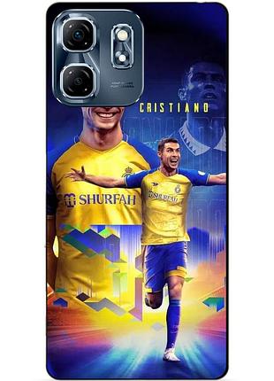 Силіконовий чохол бампер для infinix smart 9 (x6532) з малюнком роналдо аль наср ronaldo