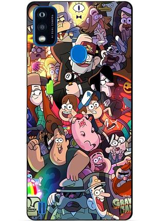 Силіконовий чохол бампер для zte blade a51 з малюнком гравіті фолз gravity falls