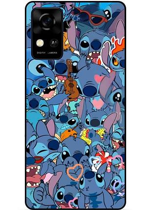 Чехол силиконовый бампер для zte blade a31 лило и стич stitch