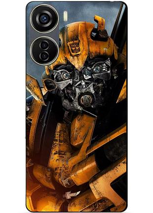 Чехол силиконовый бампер для zte blade v40 design с рисунком бамблби bumblebee трансформеры