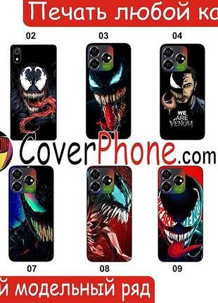 Силіконовий чохол venom веном для xiaomi samsung motorola nokia iphone zte vivo oppo realme tecno infinix
