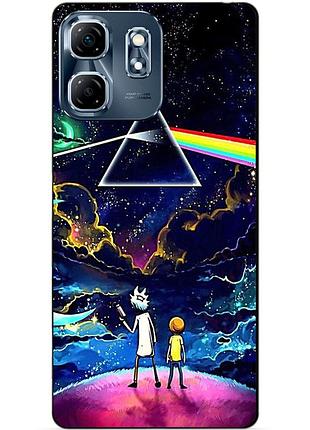 Силіконовий чохол бампер для infinix smart 9 (x6532) з малюнком рік і морті rick and morty