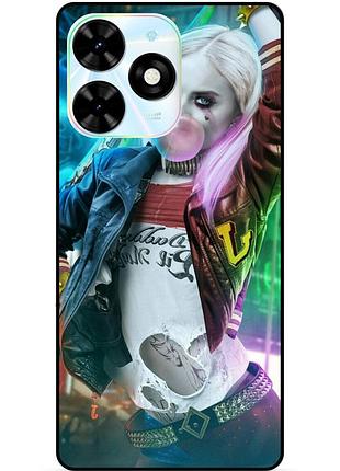 Чехол силиконовый бампер для infinix smart 8 (x6525) с рисунком harley quinn харли квинн joker
