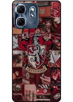 Чехол силиконовый бампер для infinix smart 9 (x6532) с рисунком гриффиндор gryffindor гарри поттер harry
