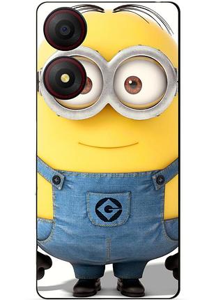 Чехол силиконовый бампер для zte blade a34 с рисунком миньон стюарт minion
