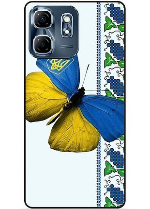 Силіконовий чохол бампер для infinix smart 9 (x6532) з малюнком метелик україна метелик