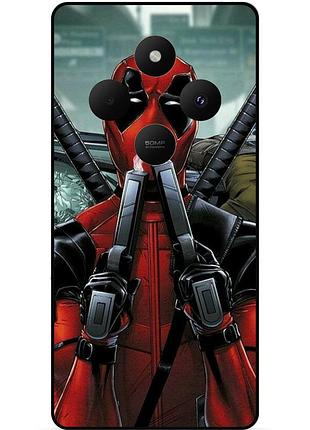 Чехол силиконовый бампер для xiaomi redmi 14c с рисунком дэдпул deadpool