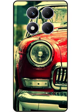 Чехол силиконовый бампер для xiaomi redmi note 14 pro plus 5g с рисунком ретро авто chevrolet машина