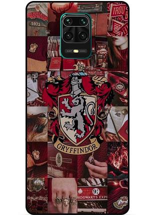 Чехол силиконовый бампер для xiaomi redmi note 9 pro с рисунком гриффиндор gryffindor гарри поттер harry