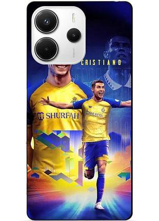 Силіконовий чохол бампер для xiaomi redmi note 14 з малюнком роналдо аль наср ronaldo