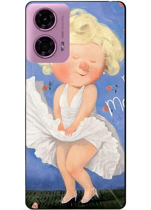 Чехол силиконовый бампер для motorola moto g85 5g с рисунком мэрилин монро гапчинская marilyn monroe