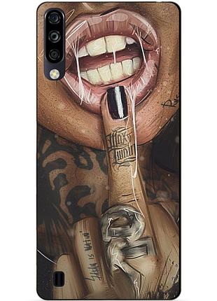 Чехол силиконовый бампер для zte blade a7 2020 с рисунком swag