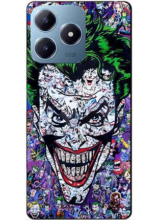 Чехол силиконовый бампер для realme c63 с рисунком джокер joker