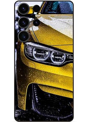 Силіконовий чохол бампер для samsung s23 ultra з малюнком bmw бмв машина авто
