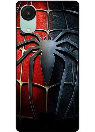 Чехол силиконовый бампер для samsung a03 core с рисунком человек паук spider man