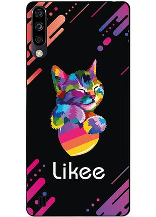 Чехол силиконовый бампер для zte blade a7 2020 с рисунком likee лайки