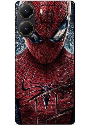 Чехол силиконовый бампер для xiaomi poco x7 pro человек паук spider man