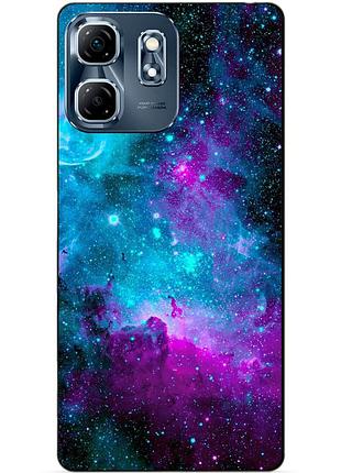Чехол силиконовый бампер для infinix hot 50i (x6531b) с рисунком галактика космос