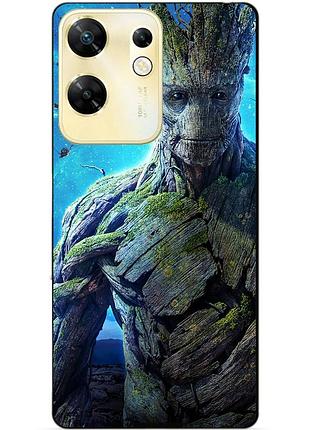 Чехол силиконовый бампер для infinix zero 30 4g с рисунком грут groot стражи галактики