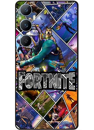 Силіконовий чохол бампер для realme c65 з картинкою фортнайт fortnite