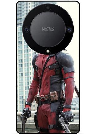 Чехол силиконовый бампер для huawei honor magic 6 lite с рисунком deadpool дэдпул