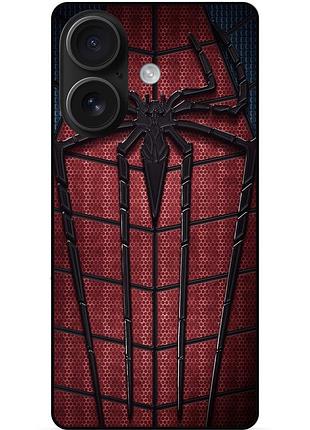 Силіконовий чохол бампер для iphone 16 з картинкою людина-павук spider man