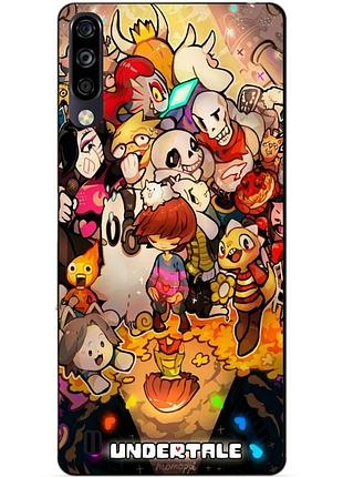 Чехол силиконовый бампер для zte blade a7 2020 с рисунком андертейл undertale