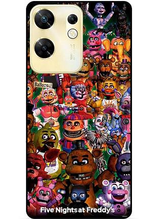 Силіконовий бампер чохол для infinix zero 30 4g з малюнком аніматроніки freddy фредді