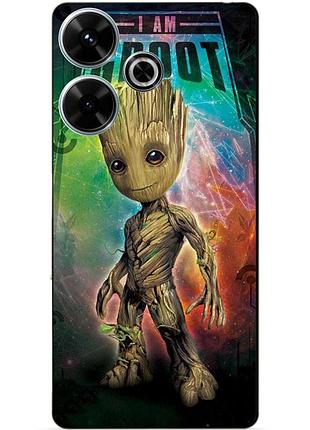 Чехол силиконовый бампер для infinix hot 30 (x6831) с рисунком groot грут стражи галактики