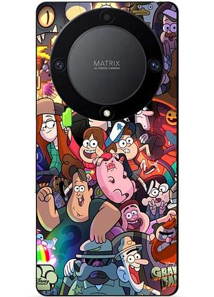 Чехол силиконовый бампер для huawei honor magic 6 lite с рисунком гравити фолз gravity falls