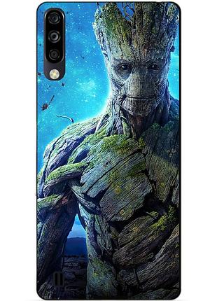 Чехол силиконовый бампер для zte blade a7 2020 с рисунком грут groot стражи галактики