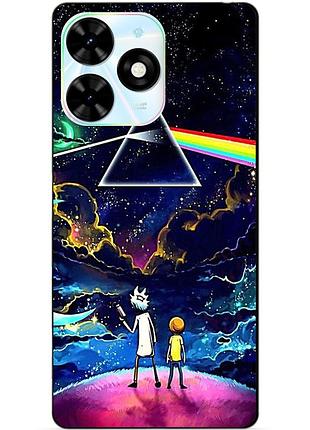 Силіконовий чохол бампер для infinix hot 40 (x6836) з малюнком рік і морті rick and morty