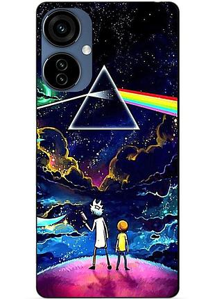 Силіконовий чохол бампер для oppo a3x з малюнком рік і морті rick and morty