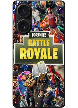 Чехол силиконовый бампер для iphone 16 игра fortnite фортнайт