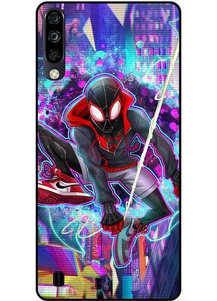 Чехол силиконовый бампер для zte blade a7 2020 с картинкой spider man человек паук майлз моралес