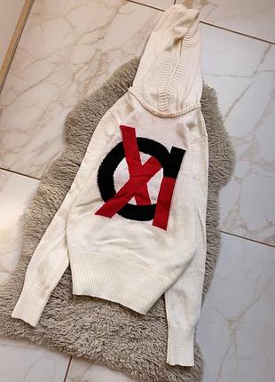Легенький жіночий светр з капюшоном від armani exchange