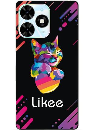 Силіконовий чохол бампер для infinix smart 8 (x6525) з малюнком likee лайки