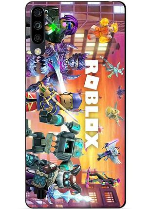 Силіконовий чохол бампер для zte blade a7 2020 з картинкою роблокс roblox