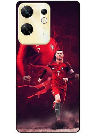 Силіконовий чохол бампер для infinix zero 30 4g з малюнком ronaldo португалія роналдо