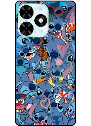 Чехол силиконовый бампер для infinix hot 40i (x6528b) лило и стич stitch