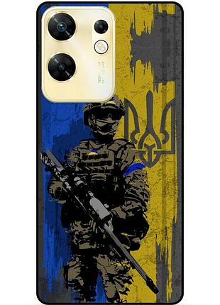 Чехол силиконовый бампер для infinix zero 30 4g с рисунком зсу украина воин