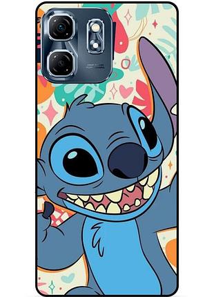 Силіконовий бампер чохол для infinix hot 50i (x6531b) з малюнком stitch стіч