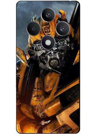 Чехол силиконовый бампер для oppo reno 12f с рисунком бамблби bumblebee трансформеры