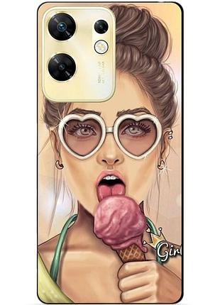 Силіконовий чохол бампер для infinix zero 30 4g з малюнком морозиво