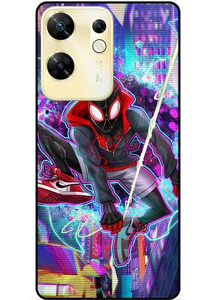 Чехол силиконовый бампер для infinix zero 30 4g с картинкой spider man человек паук майлз моралес